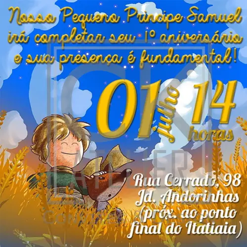 Convite Digital Pequeno Principe