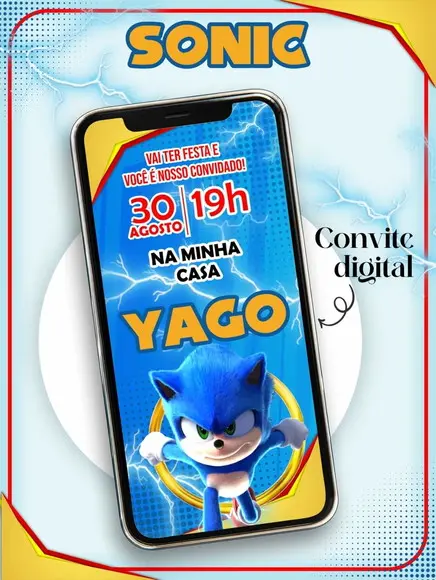 Convite Digital Sonic