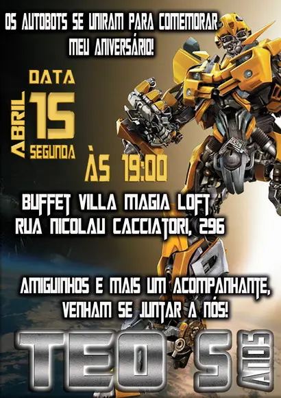 Convite Digital Transformers
