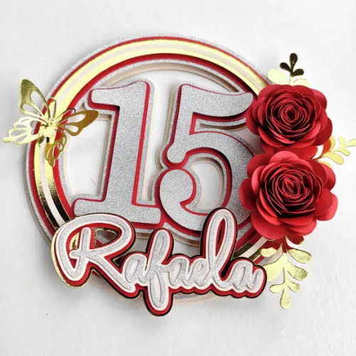 Topo de Bolo 15 Anos