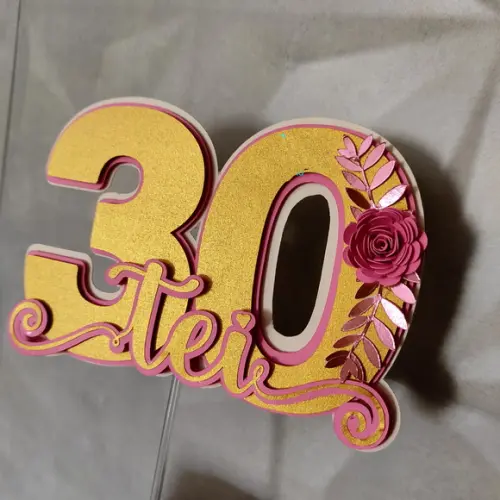 Topo de Bolo 30tei