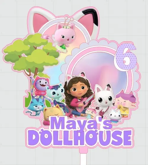 Topo de Bolo a Casa Mágica