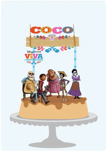 Topo De Bolo A Vida É Uma Festa
