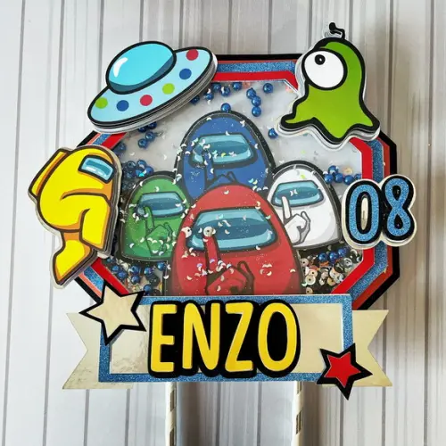 Topo de Bolo Among Us