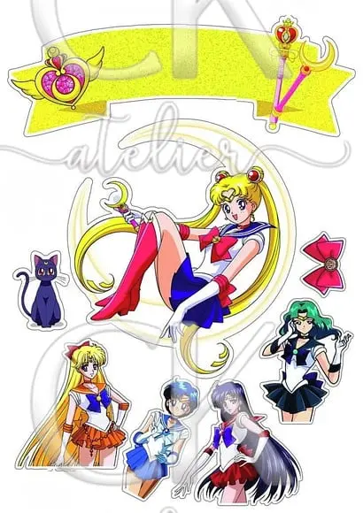 Topo de Bolo Anime