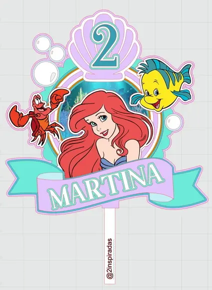 Topo de Bolo Ariel