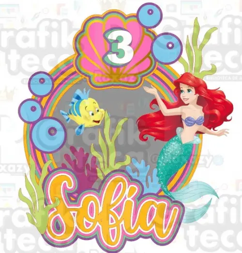 Topo de Bolo Ariel