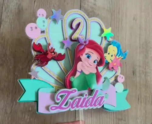 Topo de Bolo Ariel