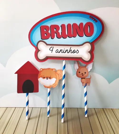 Topo de Bolo Cachorrinho