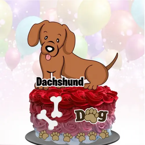 Topo de Bolo Cachorrinho (Dachshund)