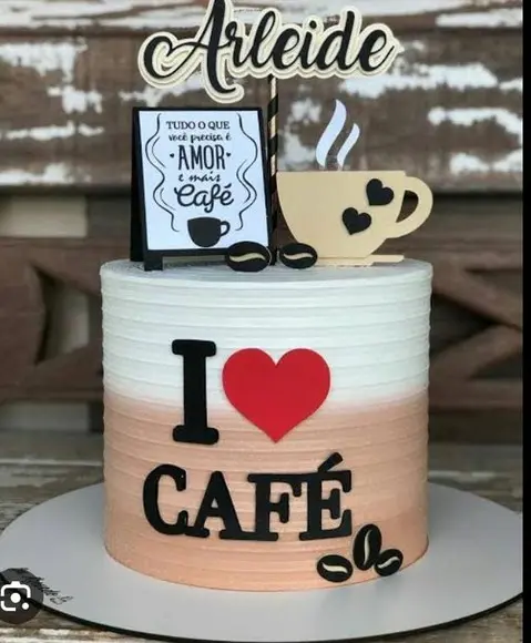 Topo de Bolo Café