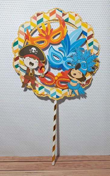 Topo de Bolo Carnaval