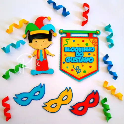 Topo de Bolo Carnaval