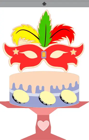 Topo de Bolo Carnaval