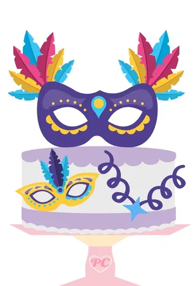 Topo de Bolo Carnaval