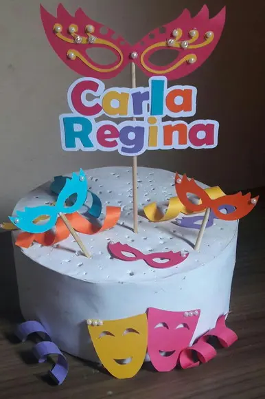 Topo de Bolo Carnaval