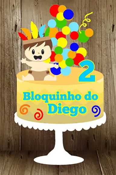 Topo de Bolo Carnaval