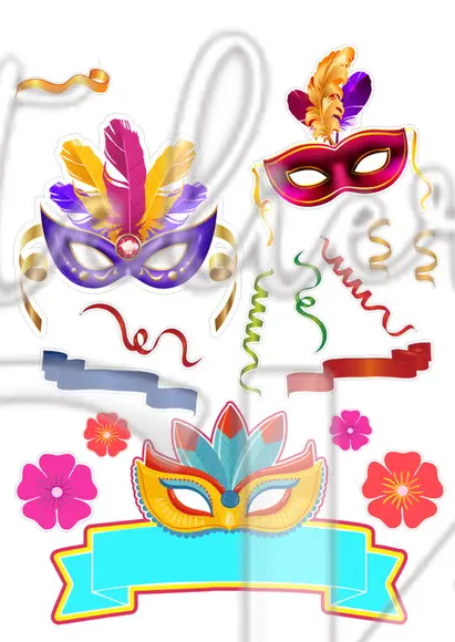 Topo de Bolo Carnaval