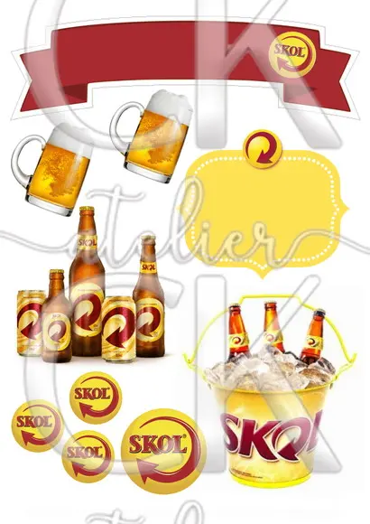 Topo de Bolo Cerveja
