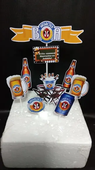 Topo de Bolo CERVEJA