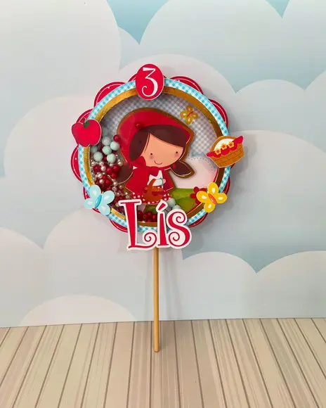 Topo de Bolo Chapeuzinho Vermelho