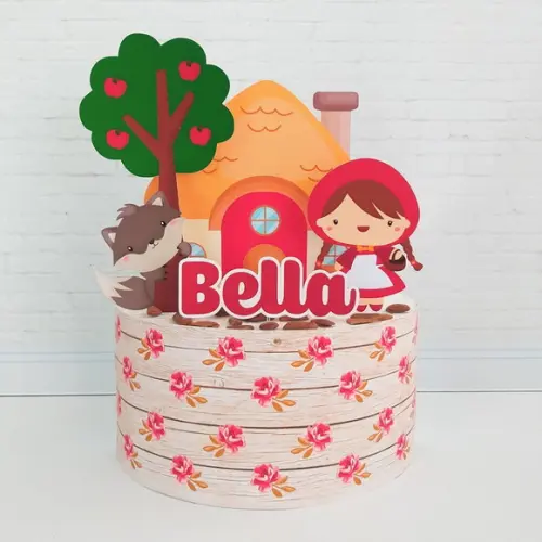Topo de Bolo Chapeuzinho Vermelho