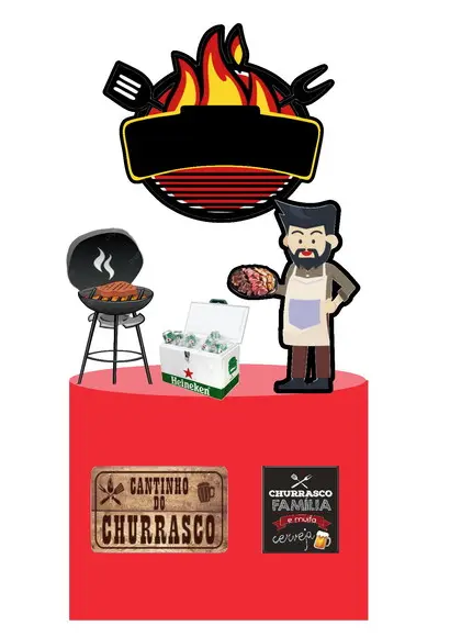Topo de Bolo Churrasco