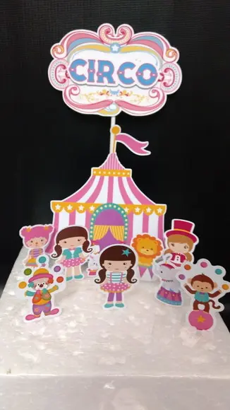 Topo de Bolo Circo