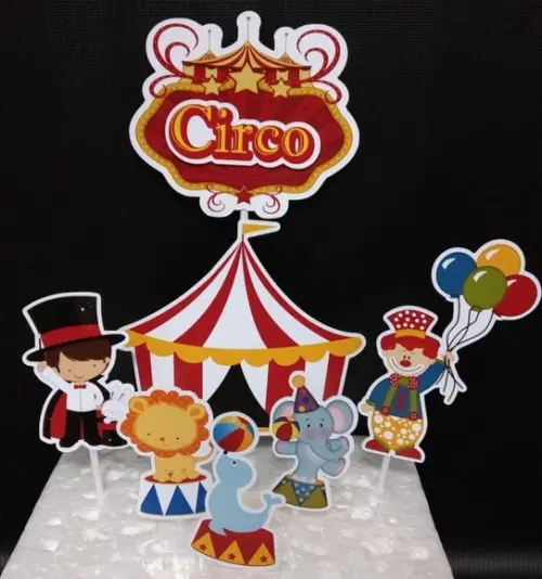 Topo de Bolo Circo