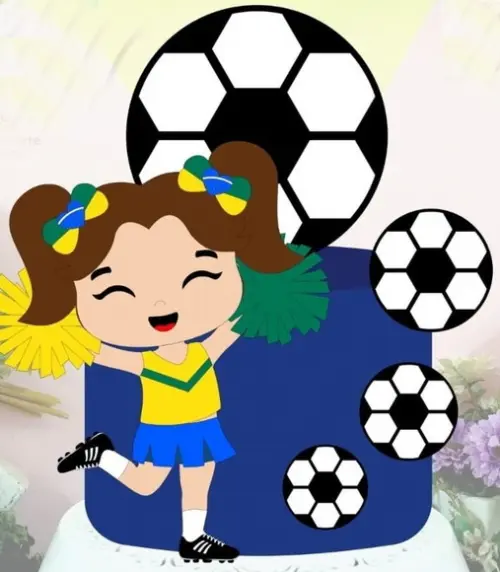 Topo de Bolo Copa do Mundo