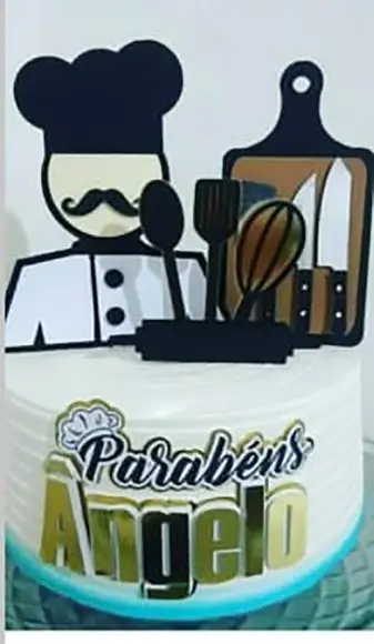 Topo De Bolo Cozinheiro