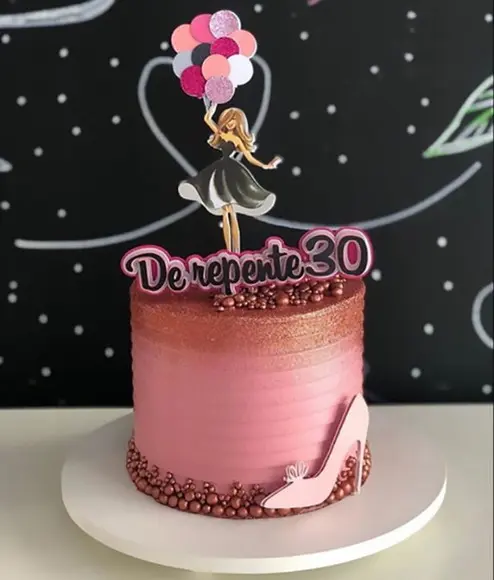 Topo de Bolo de Repente 30