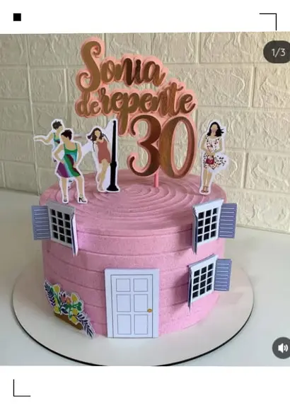 Topo de Bolo de Repente 30