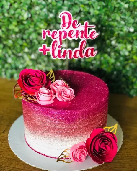 Topo de Bolo De repente mais linda