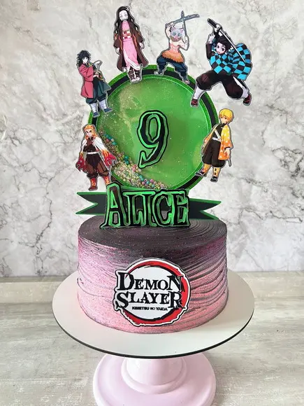 Topo de Bolo Demon Slayer