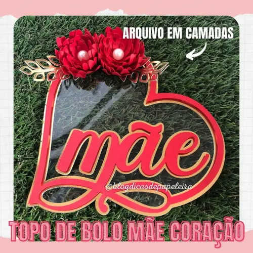 Topo de Bolo dia das mães