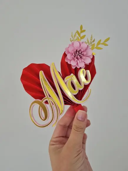 Topo de Bolo Dia das Mães