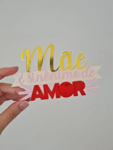 Topo de Bolo Dia das Mães
