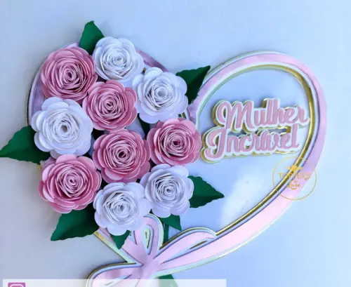 Topo de Bolo Dia das Mães