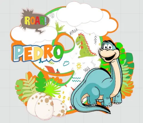 Topo de Bolo Dinossauro