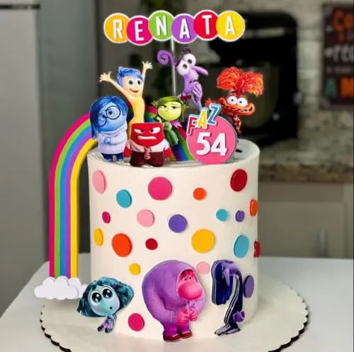 Topo de Bolo Divertidamente