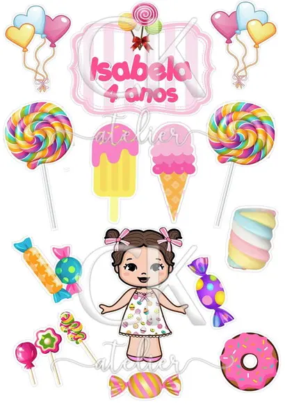 Topo de Bolo Doces