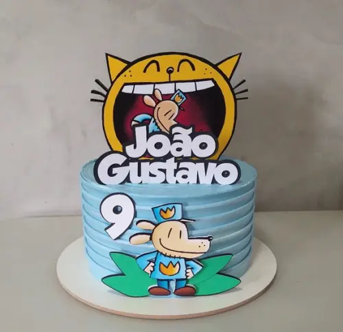 Topo de Bolo Dog Man