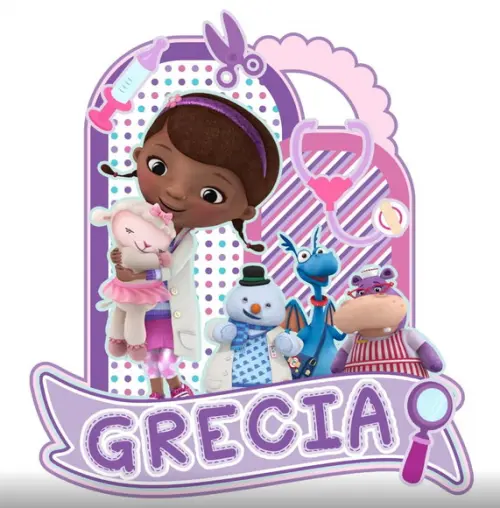 Topo de Bolo Doutora Brinquedos