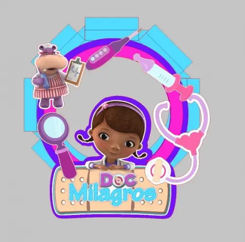 Topo de Bolo Doutora Brinquedos
