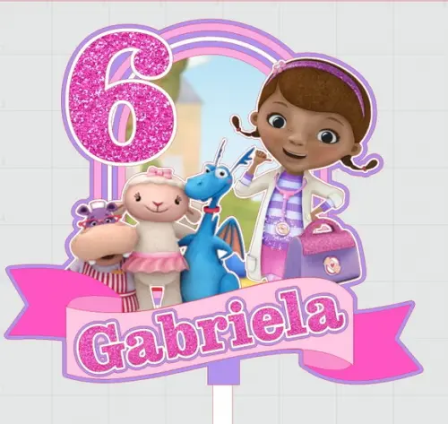 Topo de Bolo Doutora Brinquedos