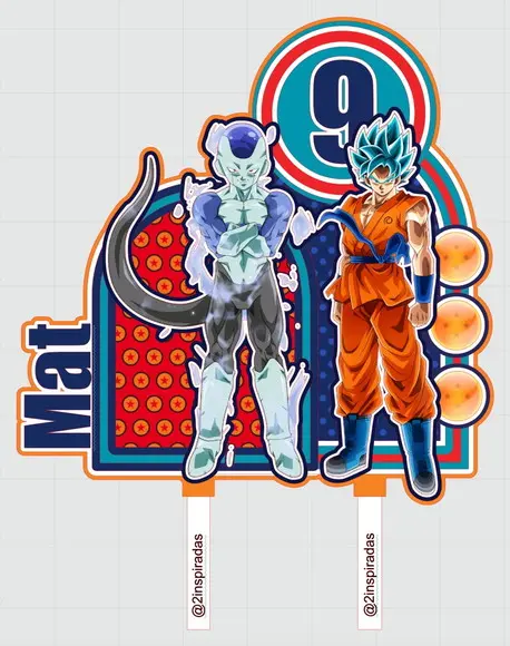 Topo de Bolo Dragon Ball Z