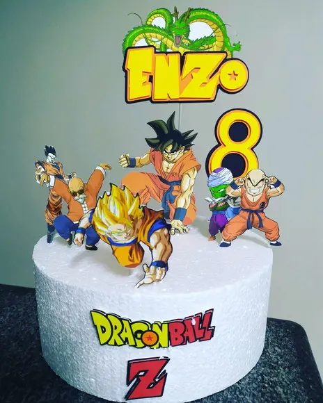 Topo de Bolo Dragon Ball Z