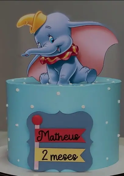 Topo de Bolo Dumbo