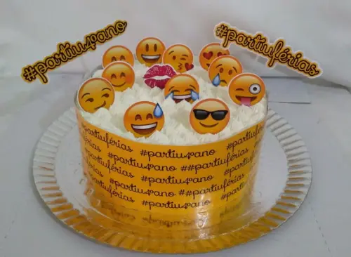 Topo de Bolo Emoji